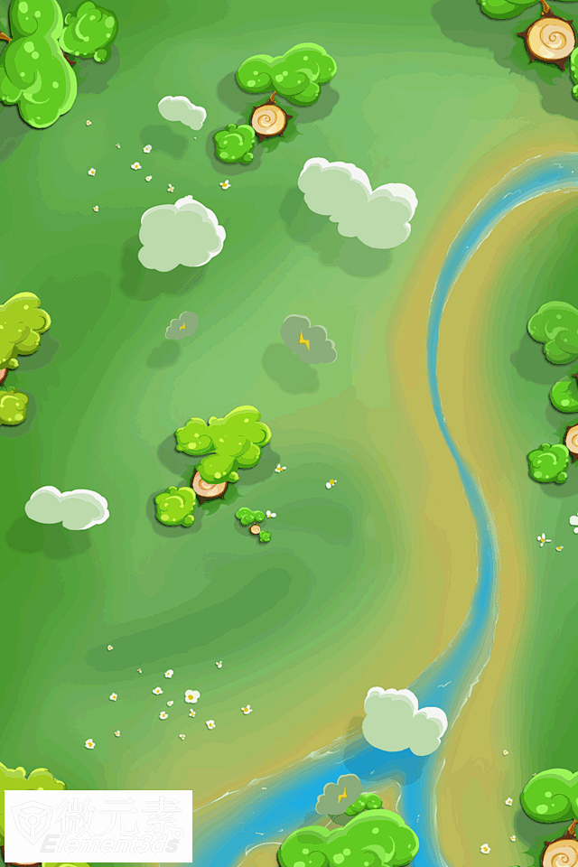 新提醒q版手游竖版场景地图战斗背景663p最全合集游戏地图微元素