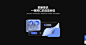 腾讯音乐人官网首页设计，蓝色，毛玻璃，渐变3D设计 。