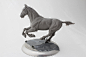 Horse study, Maija Graham : Getting the hang of equine anatomy. 
3 inches / 8 cm tall
Sculpey "Firm", unbaked