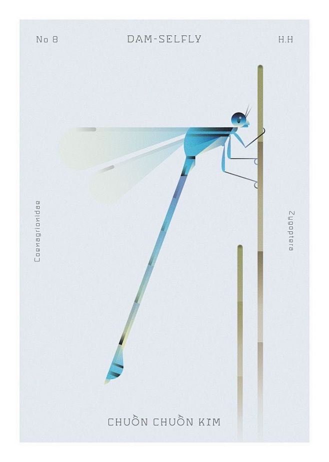 a blue dragonfly sit...