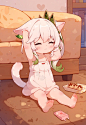 #原神 “猫娘病毒”  履刑者！ 别摸我耳朵！ - 端明的插画