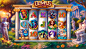 2D Character design  digital illustration concept art slot game Game Art Casino Game Slots game Gaming