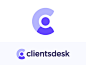 C for client logo concept | CRM software