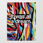 "It Was All A Dream" Biggie Smalls Inspired Hip Hop Design Poster