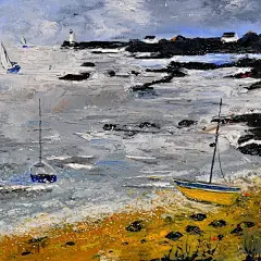 永远，有多远。一一Artist油画。深沉的蓝调_插画_新浪轻博客