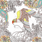 433号日本和风古代江户浮世绘相扑鸟兽图腾纹样图案矢量设计素材-淘宝网