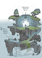 Hob Environments & Miscellanea, Paul Richards : Various drawings, paintovers, proxies and notes for various Hob-based areas and mechanics.  Final logo designs by Kyle Cornelius.  [Runic Games, circa 2015]
