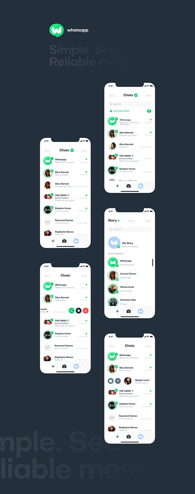 Whatsapp Redesign : ...