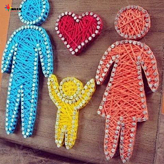阳光之美国际少儿艺术教育采集到string art
