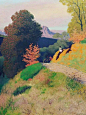瑞士画家Felix Vallotton是现代刻版画的先驱，他常常采用厚重的颜色描绘风景、静物及人物，但这些细致并不用内容的刻画上，而是在画面的表现，捕捉稍纵即逝的色彩瞬间，形成一种平静的绘画风格。 ​​​
