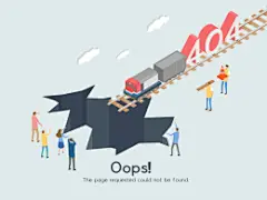 404报错 路面坍塌 云梯 汽车 插图设计AI