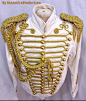 Men's Military Army Gold Braiding Hussar Officers White image 0