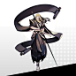「凛妖殿」character concept art_part.2, RYUSHiN . : original moba game character concept art