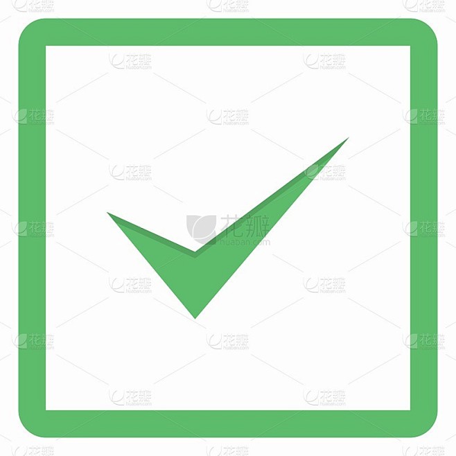 打勾，打勾，接受，批准，是，正确，好的，正确的选择，任务完成，投票。-矢量标记符号绿色。孤立的图标。