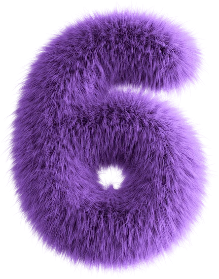 Purple Fluffy Number...