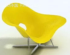 莲花形靠背椅3D模型3d模型下载|3D素...
