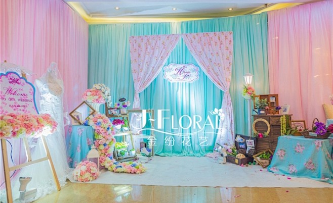 tiffany蓝 田园风小清新主题婚礼-...