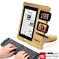 woodDock is a wooden dock for “i” devices, you can place iPad, iPhone, iPod together and turn them into a station of entertainment, work and charging . woodDock is a product from China, available at mygeek: 