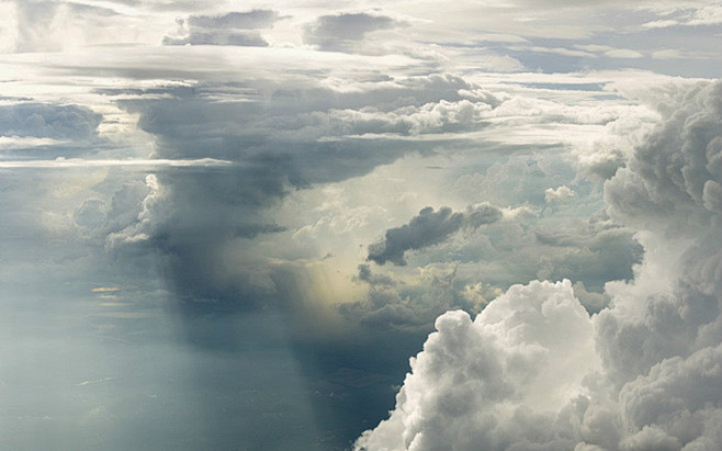 高空中的云梦幻桌面壁纸1280800风景