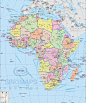 非洲地图一全图，非洲地图一高清版下载 - 户外资料网8264.com