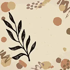 图源免费EPS |创意极简手绘抽象艺术背景。现代美学插图。波西米亚风格框边。用于墙面装饰、明信片、海报、宣传册的设计