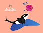 Hey, Dribbble! water first shot first post thanks first shot illustrator killer whale whale orca whale hey intro introduction hello firstshot dribbble orca design illustration