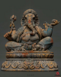 Lord Ganesha Statue., Vijay Singh : Hires is done in Zbrush and textured in Substance Painter.
