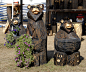 Wood carved bears at The Big E!