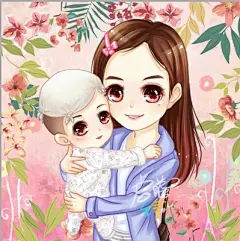 动漫画设计Q版头像卡通形象人物漫画照片转手绘插画卡通logo设计-tmall.com天猫