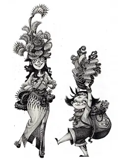角色设计-Garfieldwenn_角色概念设计,人物,鸟,自然元素,绘本,动画_涂鸦王国插画 #素描#