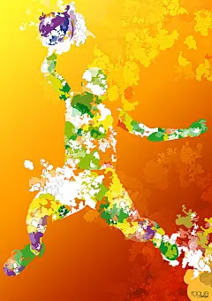 缤纷色彩体育运动插画—Francesca Abbatantuono作品