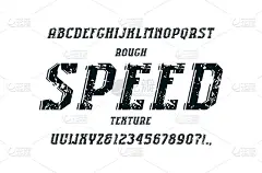 装饰斜体衬线字体在运动风格