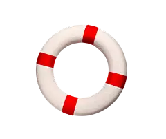 救生圈海边