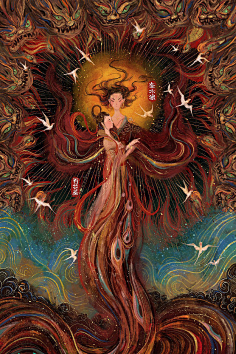 1jxxwewqr采集到配色采集山海經-秋神·蓐收:又西二百九十里,曰泑山