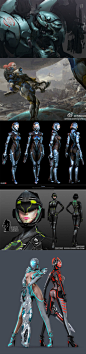 186科幻机械 机甲人设载具武器参考素材CG 游戏原画资料图片参考-淘宝网
