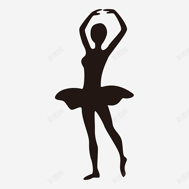 天鹅舞芭蕾舞剪影 免费下载 页面网页 平...