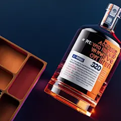 00169-2299038044-barleygrow whisky bottle concept art, in the style of ornate still lifes, dark black and navy, luxurious wall hangings, meticulo