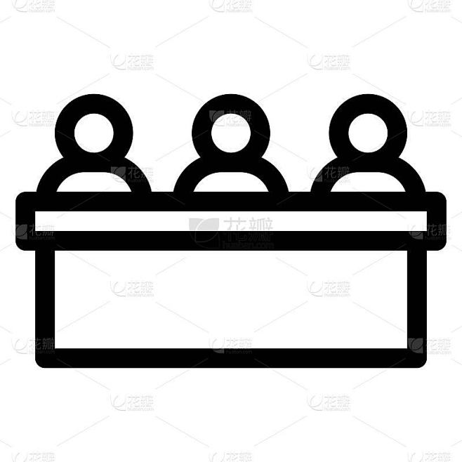评判或面试小组成员。陪审团图标。