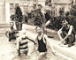 梅兰芳在美国期间拍摄的泳装照。经典了