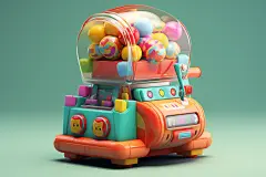 儿童玩具抽奖机电商促销模型