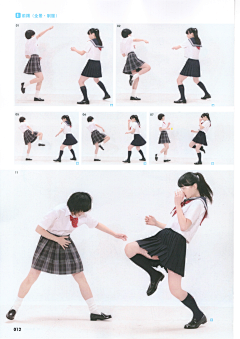 李梳雨采集到pose01-女子高中生动作篇