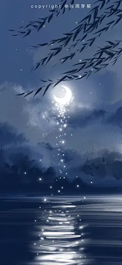 cr.微博@谷雨芽郁__220619_风景 油画棒 质感 手机壁纸