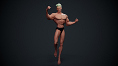 『芘兎草』采集到参考_人体_3D_男