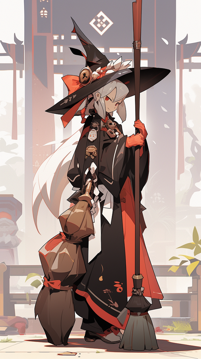 AI法师剑客角色设定图集 赛博朋克人物服...