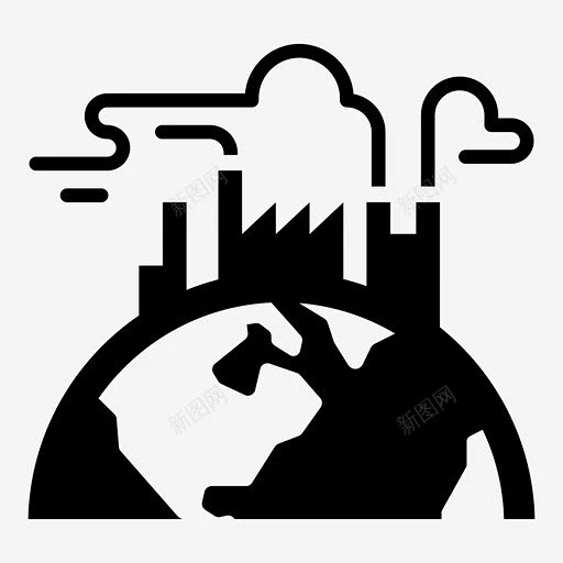 空气污染生态环境污染图标 UI图标 设计图片 免费下载 页面网页 平面电商 创意素材-花瓣网
