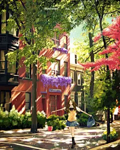 不要轻易让自己掉眼泪 很多事情的发展注定有个结束，好好享受美丽的过程，擦身而过的时候，我们应该学会遗忘，放声的笑一回，大胆的哭一场，抬头望一望，一片灿烂的阳光，相信时间可以改变一切！一组来自VIVID雨希的插画作品。