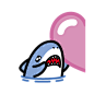 鲨鱼 免扣贴纸