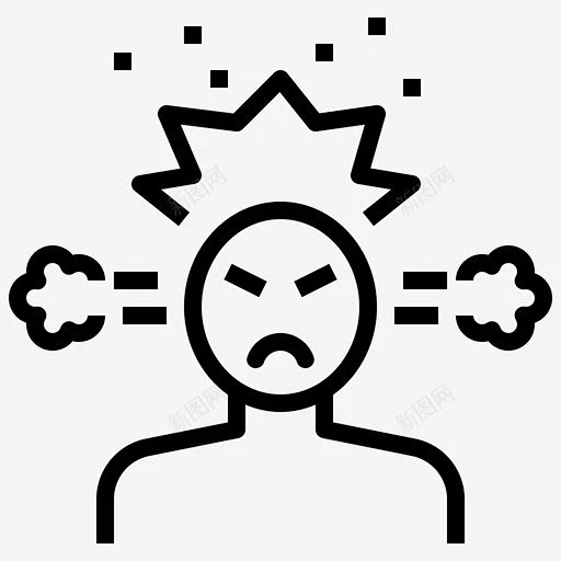 易怒愤怒烦躁图标 UI图标 设计图片 免费下载 页面网页 平面电商 创意素材-花瓣网