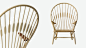 PP MØBLER / pp550 - THE PEACOCK CHAIR : HANS J.  WEGNER, 1947When Finn Juhl first saw this chair, he immediately noticed its characteristic back and named it the Peacock Chair - a name that stuck with the chair.

Despite the chairâ€™s almost postmodern de