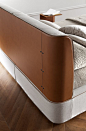 Fabric bed with removable cover SEBASTIAN By Chaarme Letti